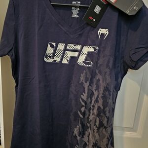 UFC Authentic Venum Fight Week Navy Blue Graphic T-Shirt